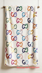 Rainbow GG Monogram Flannel Fleece Blanket – Wall Hanging Decor Gucci throw blanket IMG_2564